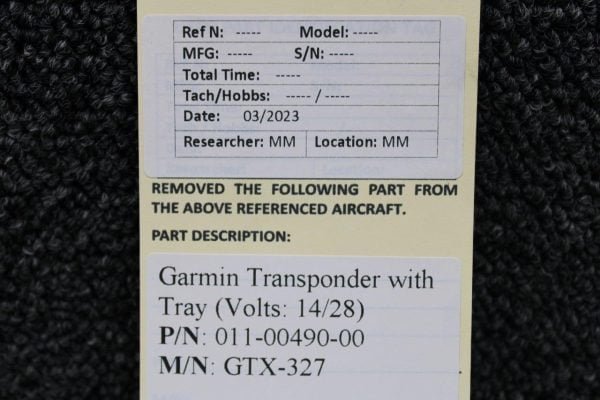 Garmin GTX-327 Transponder